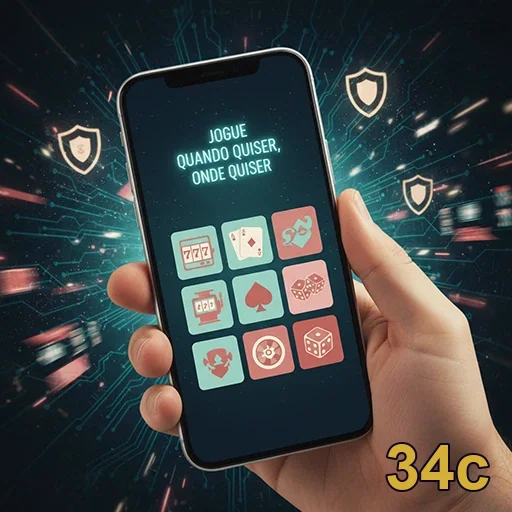 Celular com login 34c para acesso à conta